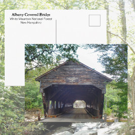 Covered Bridge Albany New Hampshire Photographic Postkarte