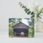 Covered Bridge Albany New Hampshire Photographic Postkarte (Stehend Vorderseite)