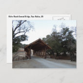 Covered Bridge at Halter Ranch, Paso Robles Postkarte (Vorne/Hinten)