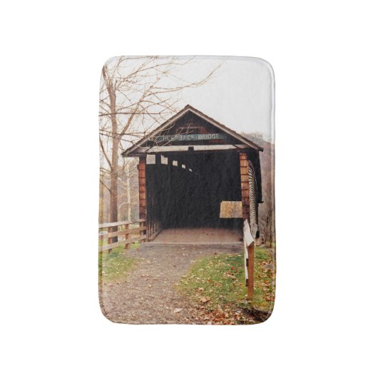 Covered Bridge Badematte (Vorderseite Vertikal)