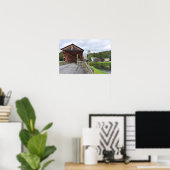 Covered Bridge, Downsville, New York Poster (Heimbüro)