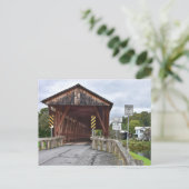 Covered Bridge, Downsville, New York Postkarte (Stehend Vorderseite)