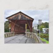 Covered Bridge, Downsville, New York Postkarte (Vorderseite)