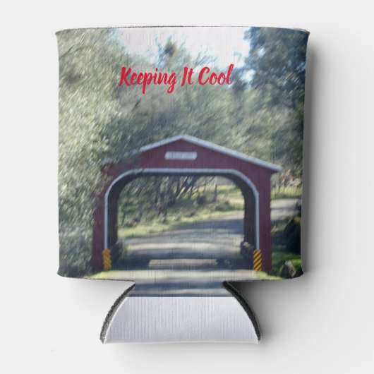 Covered Bridge Drink Holder Keepes Beverage Cold Dosenkühler (Vorderseite)