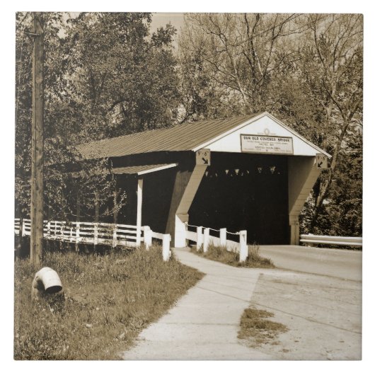 Covered Bridge Fliese (Vorderseite)