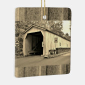 Covered Bridge Foto Keramikornament (Rechts)