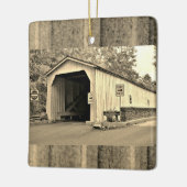 Covered Bridge Foto Keramikornament (Links)