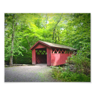 Covered Bridge Foto Print