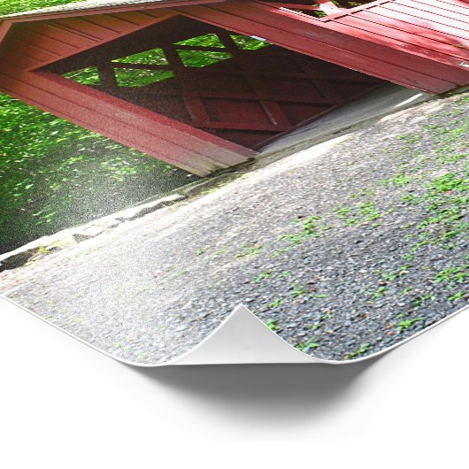 Covered Bridge Foto Print (Ecke)