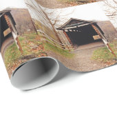 Covered Bridge Geschenkpapier (Rolleneckpunkt)