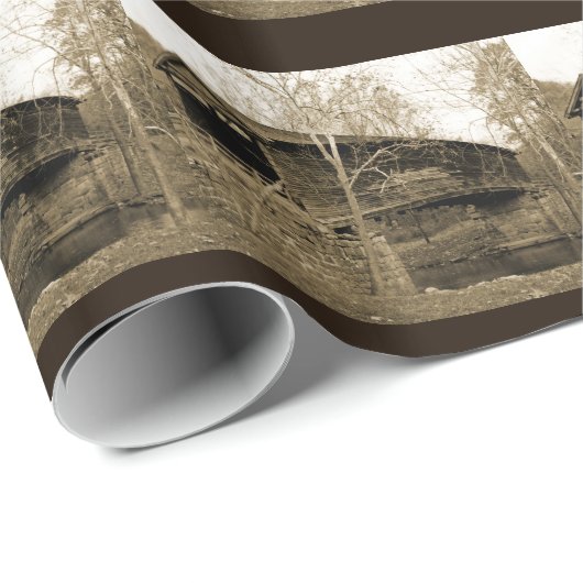 Covered Bridge Geschenkpapier (Rolleneckpunkt)