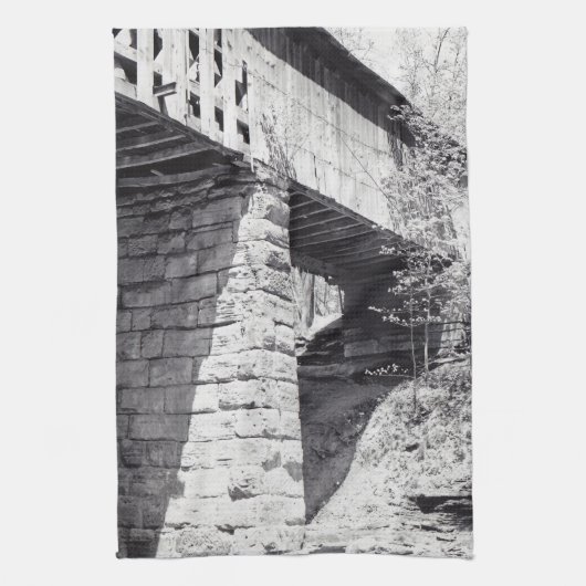 Covered Bridge Geschirrtuch (Vertikal)