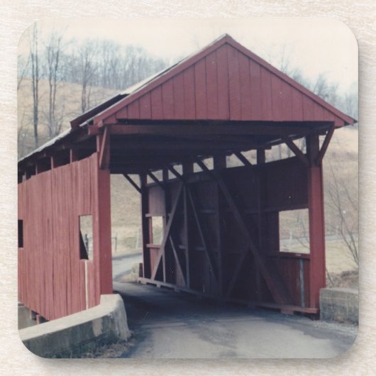 Covered Bridge Getränkeuntersetzer (Vorderseite)