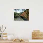 Covered Bridge in Bridgeport, Kalifornien Poster (Küche)