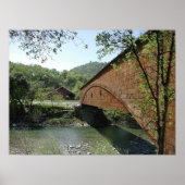 Covered Bridge in Bridgeport, Kalifornien Poster (Vorne)