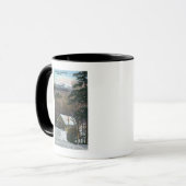 Covered Bridge in Flume im Winter Tasse (Vorderseite Links)