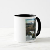 Covered Bridge in Flume im Winter Tasse (VorderseiteRechts)