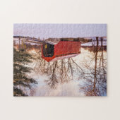 Covered Bridge in Frederick Landkreis Maryland Puzzle (Horizontal)