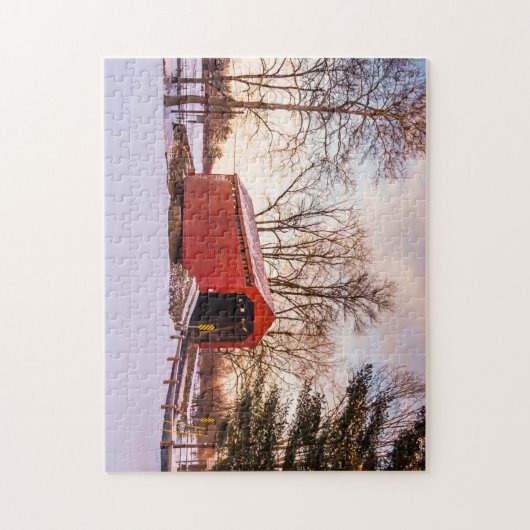 Covered Bridge in Frederick Landkreis Maryland Puzzle (Vertikal)