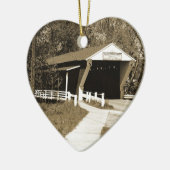 Covered Bridge Keramikornament (Links)