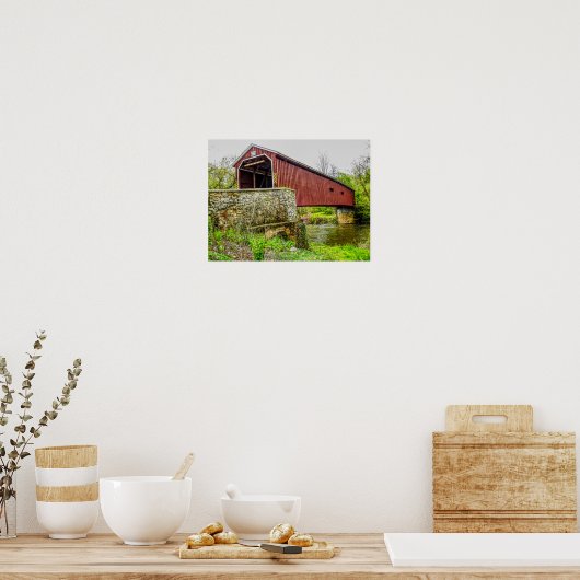 Covered Bridge — Kunstdruck _ Lancaster Pa Poster (Küche)