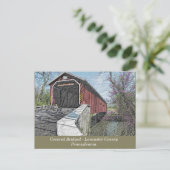 Covered Bridge - Lancaster, PA - Postkarte (Stehend Vorderseite)