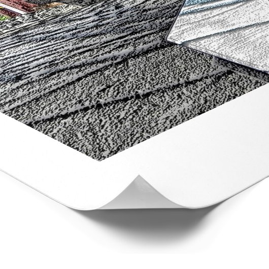 Covered Bridge - Lancaster, PA - Print Poster (Ecke)