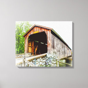 Covered Bridge — Leinwand Art Print