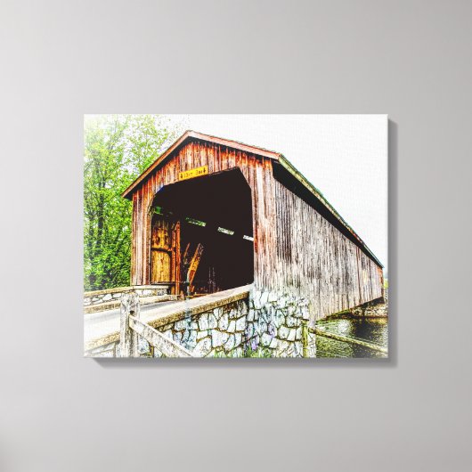 Covered Bridge — Leinwand Art Print (Vorderseite)