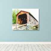 Covered Bridge — Leinwand Art Print (Insitu (Holzboden))