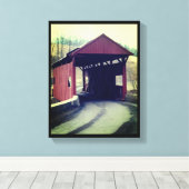 Covered Bridge Leinwanddruck (Insitu (Holzboden))