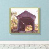 Covered Bridge Leinwanddruck (Insitu (Holzboden))