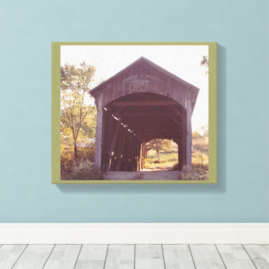 Covered Bridge Leinwanddruck (Insitu (Holzboden))
