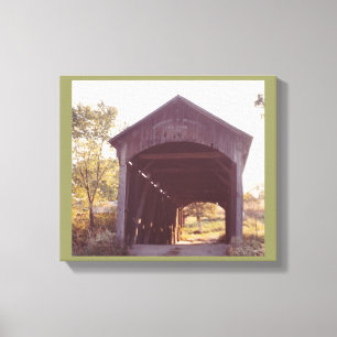 Covered Bridge Leinwanddruck
