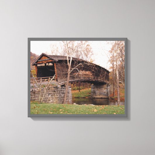Covered Bridge Leinwanddruck (Vorderseite)