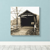Covered Bridge Leinwanddruck (Insitu (Holzboden))