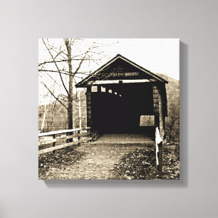 Covered Bridge Leinwanddruck