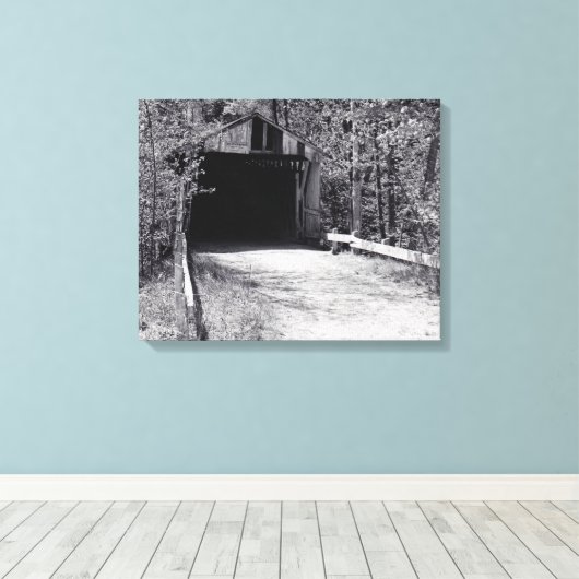 Covered Bridge Leinwanddruck (Insitu (Holzboden))