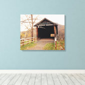 Covered Bridge Leinwanddruck (Insitu (Holzboden))
