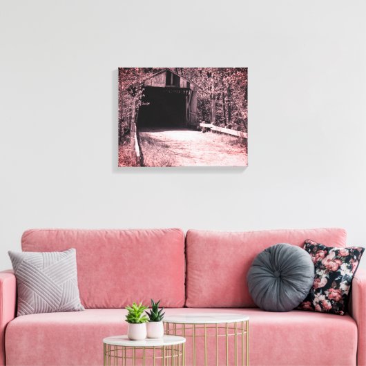 Covered Bridge Leinwanddruck (Insitu (Wohnzimmer))