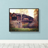 Covered Bridge Leinwanddruck (Insitu (Holzboden))