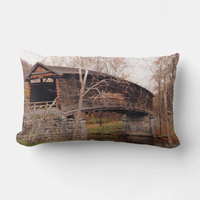 Covered Bridge Lendenkissen (Vorderseite)