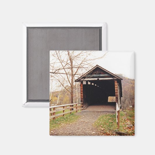 Covered Bridge Magnet (Vorderseite/Rückseite)
