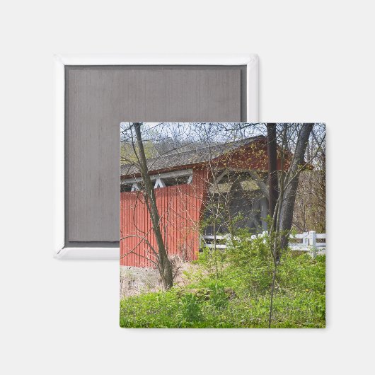 Covered Bridge Magnet (Vorderseite/Rückseite)