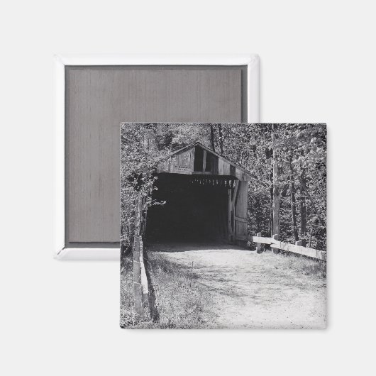 Covered Bridge Magnet (Vorderseite/Rückseite)