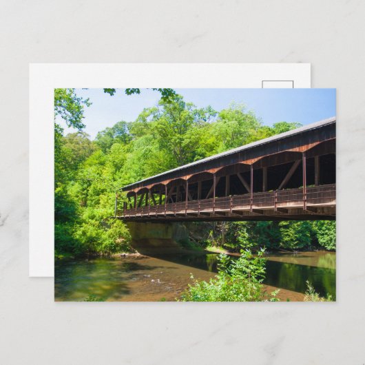 Covered Bridge, Mohican Staat Park, Ohio Postkarte (Vorne/Hinten)