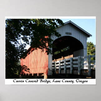 Covered Bridge, Oregon Poster