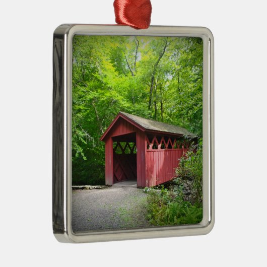 Covered Bridge Ornament Aus Metall (Rechts)