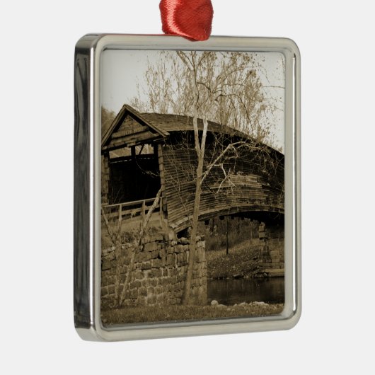 Covered Bridge Ornament Aus Metall (Rechts)