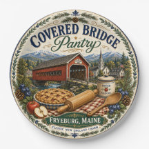 Covered Bridge Pantry Fryeburg Maine Melamin-Telle